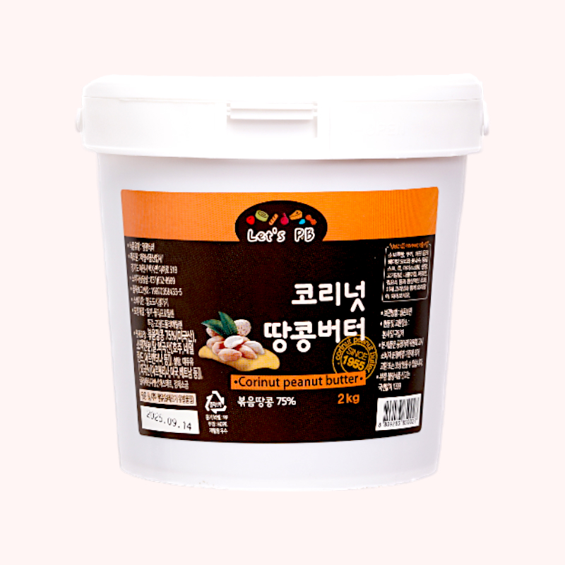 [제일식품] 코리넛땅콩버터 땅콩잼 2kg