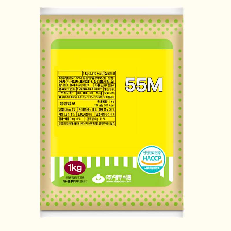 [대두식품] 백옥앙금 55M 1kg 백앙금